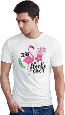 Seek Buy Love Printed Men Round Neck White T-Shirt