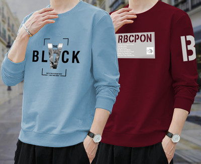 LGRK Printed Men Round Neck Multicolor T-Shirt