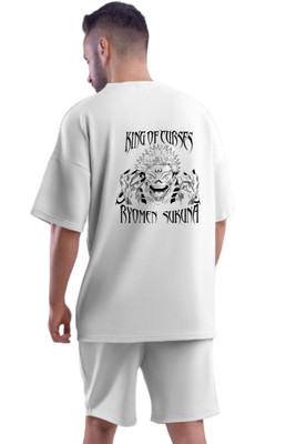 Be Crazyy Graphic Print Men Round Neck White T-Shirt