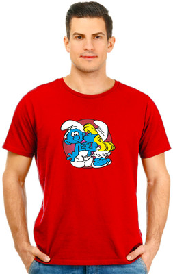 montae Graphic Print Men Round Neck Red T-Shirt