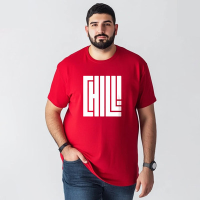Toodleplus Printed Men Round Neck Red T-Shirt