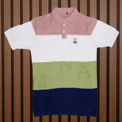 zanskar Solid Men Polo Neck Green T-Shirt