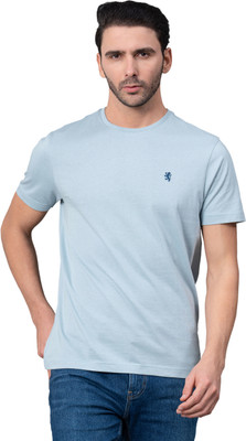 RED TAPE Solid Men Round Neck Blue T-Shirt