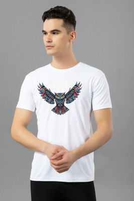 Berlin Printed Men Round Neck White T-Shirt