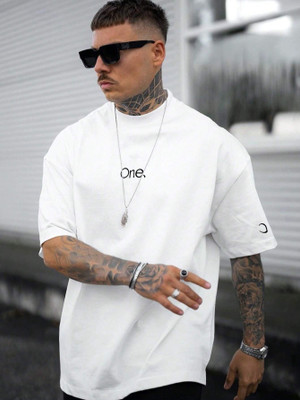 Relva Printed Men Round Neck White T-Shirt