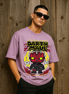 Hazuku Printed Men Round Neck Red T-Shirt