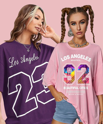 Christy World Printed Women Round Neck Multicolor T-Shirt