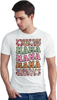 Seek Buy Love Printed Men Round Neck White T-Shirt