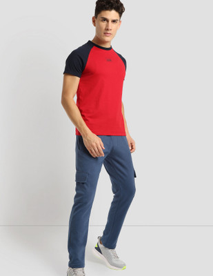 U.S. POLO ASSN. Colorblock Men Round Neck Red T-Shirt