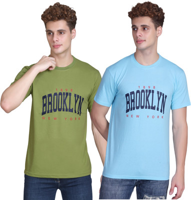 Zeffit Printed Men Round Neck Multicolor T-Shirt