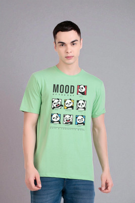 FLYIND VOGUE OUTFIT Graphic Print Men Round Neck Green T-Shirt