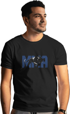 VASAL Solid Men Round Neck Black T-Shirt