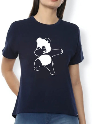 Smart Colors Graphic Print Women Round Neck Blue T-Shirt