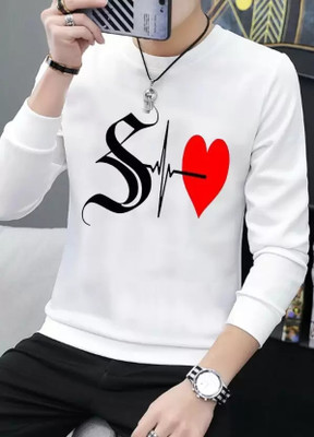 clickwell Printed Men Round Neck White T-Shirt