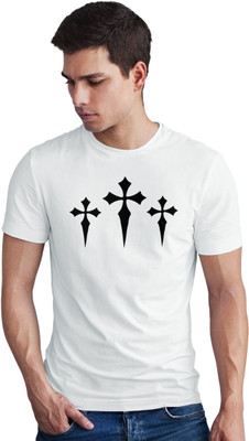 Seek Buy Love Printed Men Round Neck White T-Shirt