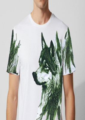 danzo Graphic Print Men Round Neck White T-Shirt