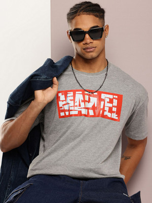 Kook N Keech Marvel Graphic Print Men Round Neck Grey T-Shirt