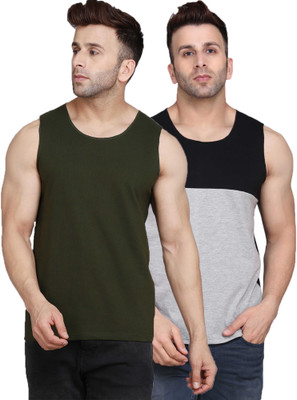 SLOWLORIS Colorblock Men Scoop Neck Multicolor T-Shirt