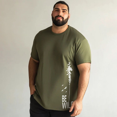 Toodlplus Printed Men Round Neck Light Green T-Shirt
