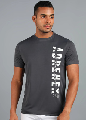 Adrenex Printed Men Round Neck Multicolor T-Shirt