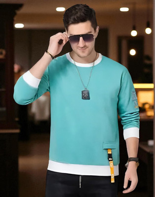 Teezler Printed Men Round Neck Green T-Shirt