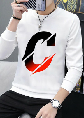 KRYONIX Solid Men Round Neck Silver T-Shirt