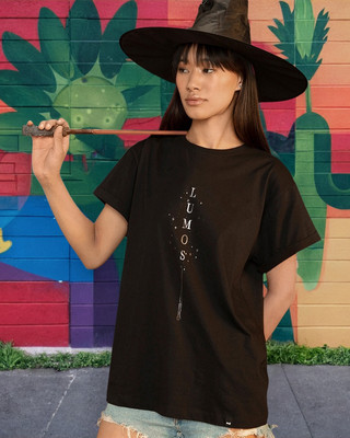 BEWAKOOF Graphic Print Women Round Neck Black T-Shirt
