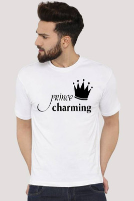 Tee Gallery Printed, Typography Men Round Neck White T-Shirt