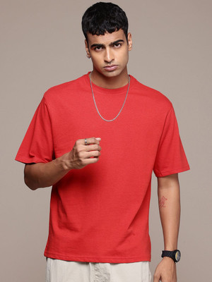 R.Code by The Roadster Life Co. Graphic Print Men Round Neck Red T-Shirt