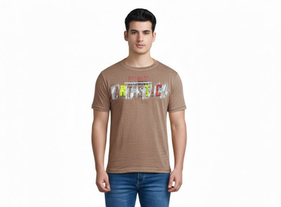 DS CREATIONZ Printed Men Round Neck Multicolor T-Shirt