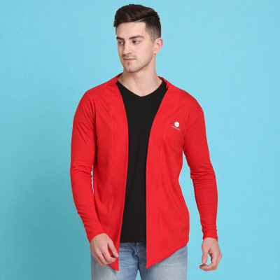 Faricon Trending Solid Men Round Neck Red T-Shirt