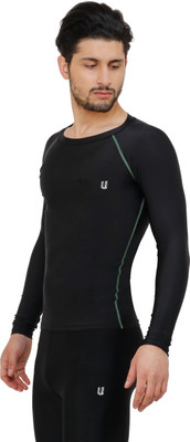 unbeatable Solid Men Round Neck Black T-Shirt