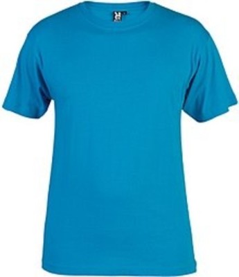 sahay enterprises Solid Men Round Neck Blue T-Shirt