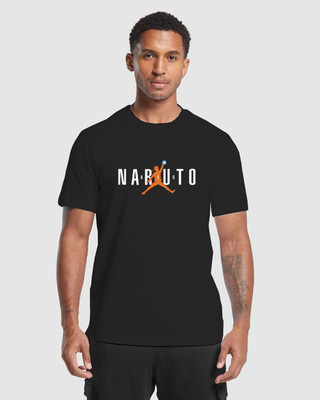 KIXO Graphic Print Men Round Neck Black T-Shirt