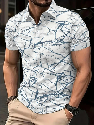 ENDGAME Printed Men Polo Neck White T-Shirt