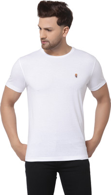 RED TAPE Solid Men Round Neck White T-Shirt