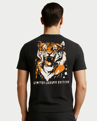 westernparis Printed, Graphic Print, Typography Men Round Neck Black T-Shirt