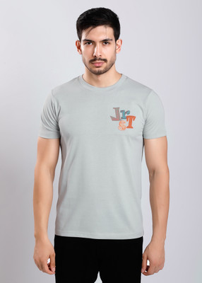 HIGHTRIBE Printed Men Round Neck Green T-Shirt