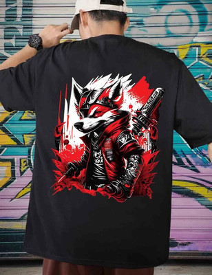 Benny Brooks Graphic Print Men Round Neck Black T-Shirt