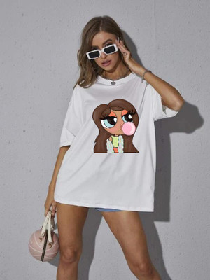 The Modern Soul Graphic Print Women Round Neck White T-Shirt