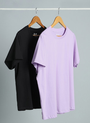 Cult Solid Women Round Neck Multicolor T-Shirt