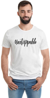 SmarTee Street Printed Men Round Neck White T-Shirt