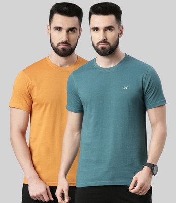 Force NXT Solid Men Round Neck Multicolor T-Shirt