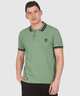 U.S. POLO ASSN. Solid Men Polo Neck Multicolor T-Shirt