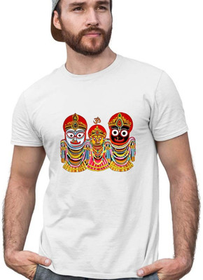 Printalyst Graphic Print Men Round Neck White T-Shirt