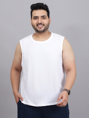 Rute Solid Men Round Neck Reversible White T-Shirt