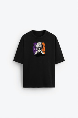 FORTY DEGREE CELCIUS Graphic Print Men Round Neck Reversible Black T-Shirt