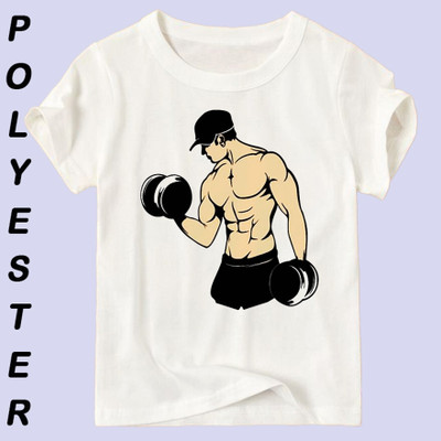 Ashu Fashions Graphic Print Men Round Neck White T-Shirt