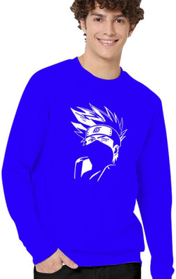 Doomee Printed Men Round Neck Blue T-Shirt