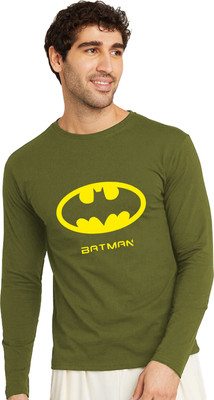 RULEDBYSUN Printed Men Round Neck Green T-Shirt